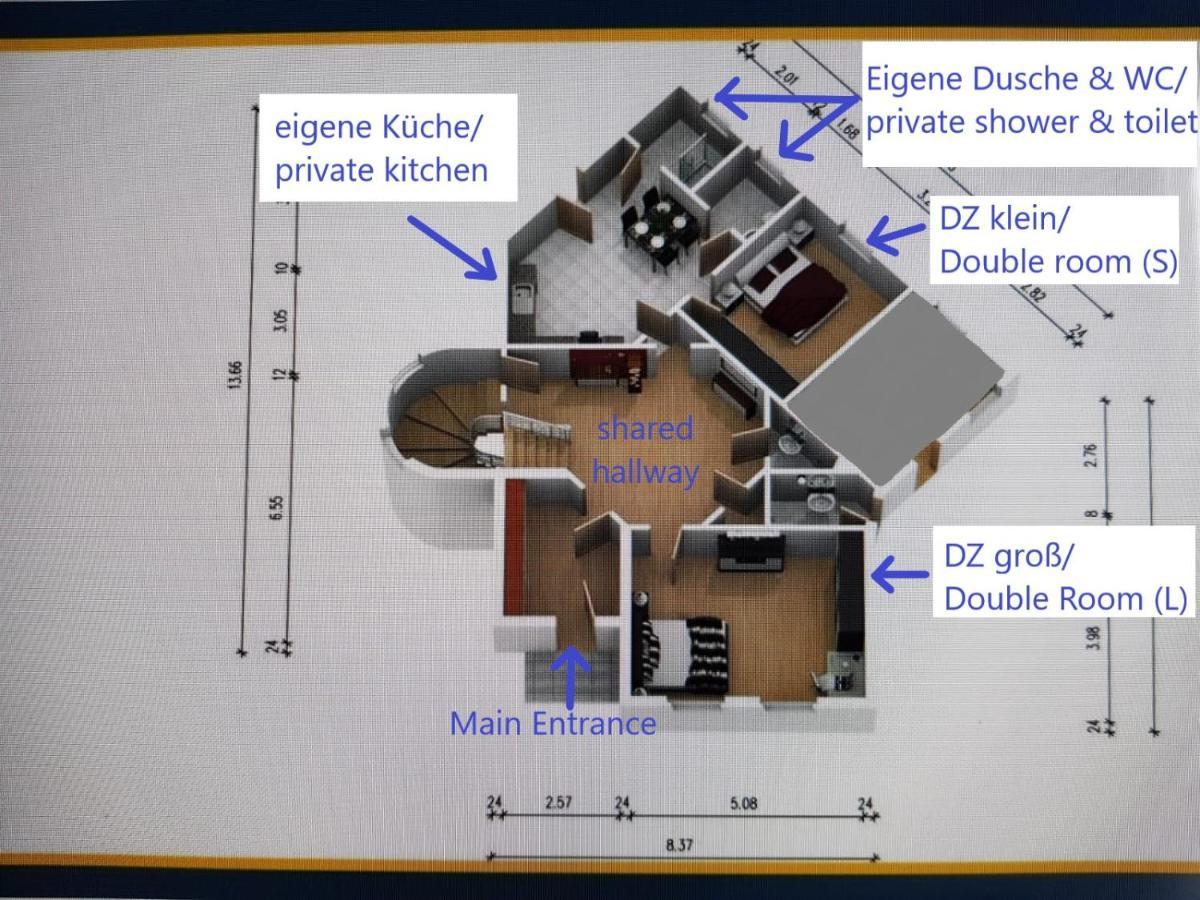 Villa Hanseart Luebeck - Privatzimmer In Zentraler Lage Екстериор снимка